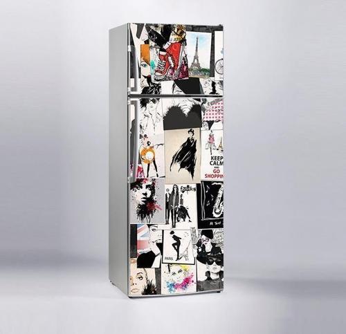 Buzdolabı Sticker Kaplama Dolap Kaplama Etiketi Popart