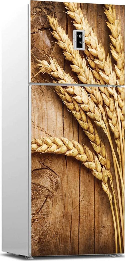 Buzdolabı Sticker Kaplama Dolap Kaplama Etiketi Ahşap Başak