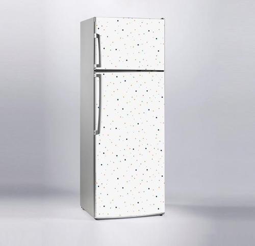 Buzdolabı Sticker Kaplama Dolap Kaplama Etiketi Renkli Puantiye