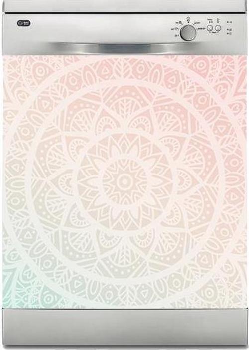 Bulaşık Makinesi Sticker Kaplama Beyaz Eşya Kaplama Mandala