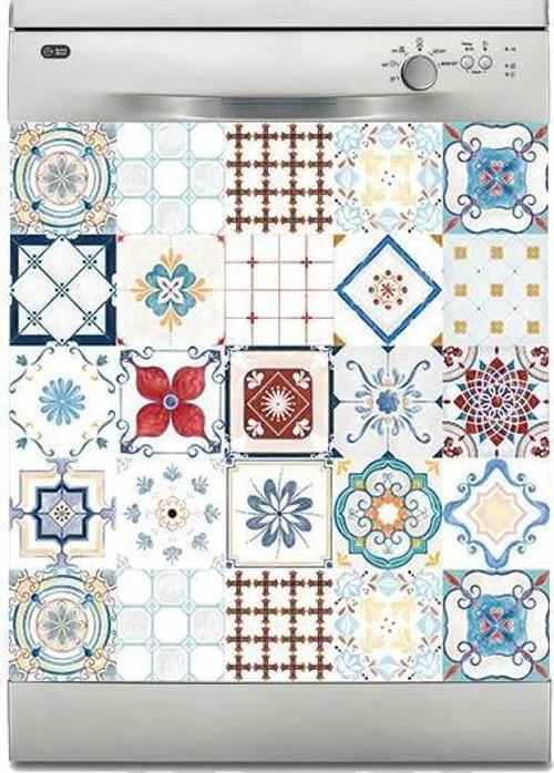 Bulaşık Makinesi Sticker Kaplama Beyaz Eşya Kaplama Fayans-Desen