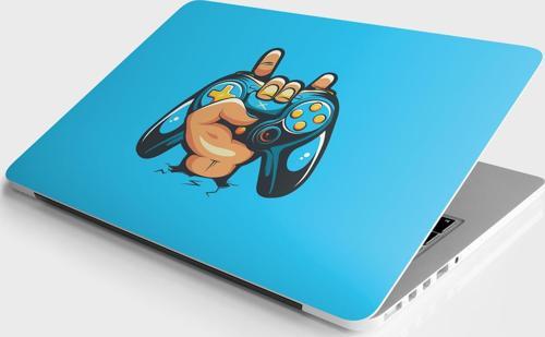 Laptop Sticker Bilgisayar Notebook Pc Kaplama Etiketi Gamer Oyun Kolu Mavi