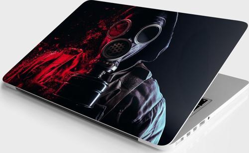 Laptop Sticker Bilgisayar Notebook Pc Kaplama Etiketi Gaz Maskesi