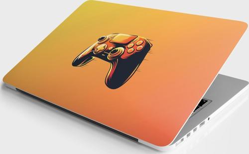 Laptop Sticker Bilgisayar Notebook Pc Kaplama Etiketi Turuncu Kol
