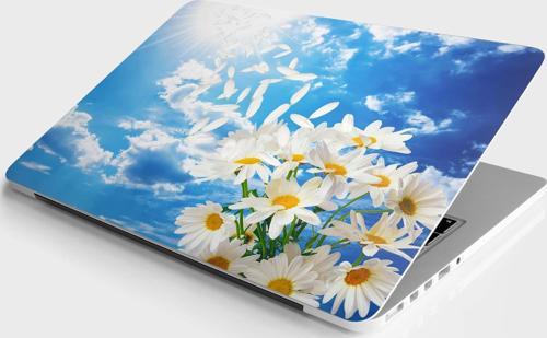 Laptop Sticker Bilgisayar Notebook Pc Kaplama Etiketi Gökyüzü Papatya
