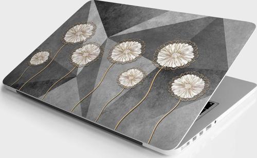 Laptop Sticker Bilgisayar Notebook Pc Kaplama Etiketi Üçgen Karahindiba