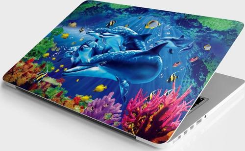 Laptop Sticker Bilgisayar Notebook Pc Kaplama Etiketi Yunus Balığı