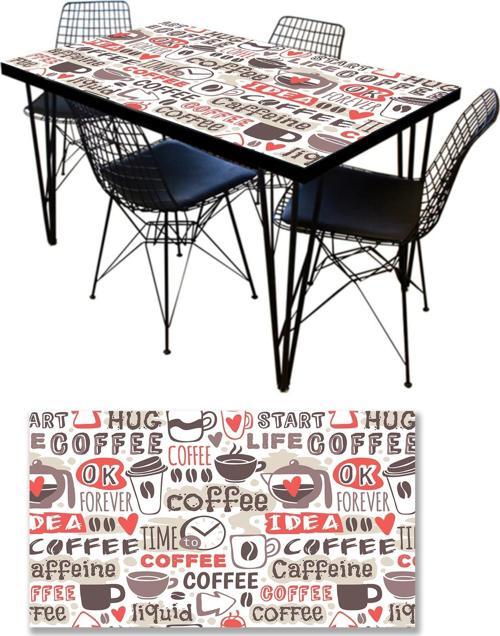 Masa Kaplama Folyosu Mobilya Masa Kaplama Folyoları İdea Coffee