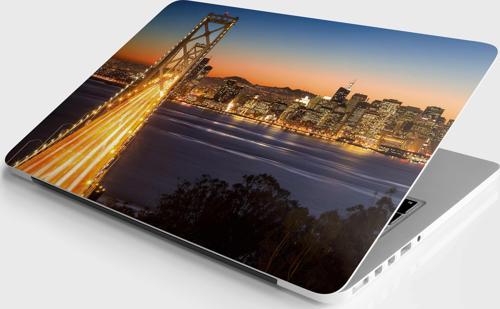 Laptop Sticker Bilgisayar Notebook Pc Kaplama Etiketi Köprü Akşam