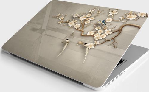Laptop Sticker Bilgisayar Notebook Pc Kaplama Etiketi Kuşlar Ağaç