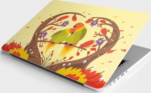 Laptop Sticker Bilgisayar Notebook Pc Kaplama Etiketi Love Birds