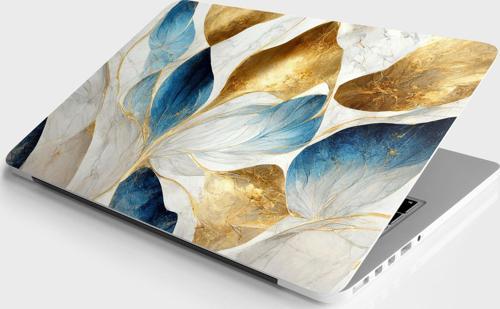 Laptop Sticker Bilgisayar Notebook Pc Kaplama Etiketi Lüks Ebru Sanat
