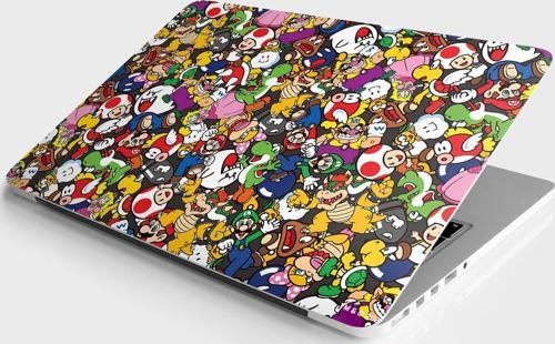 Laptop Sticker Bilgisayar Notebook Pc Kaplama Etiketi Mario Bomb