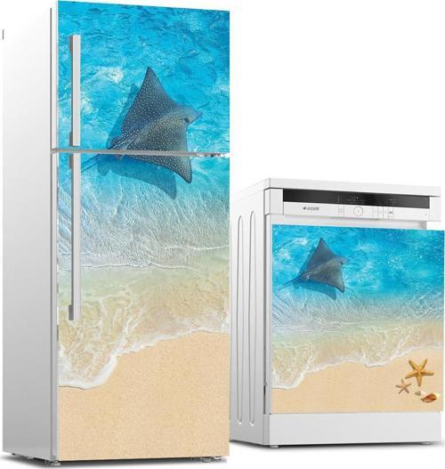 Buzdolabı ve Bulaşık Makinası Beyaz Eşya Sticker Kaplama Vatoz Deniz