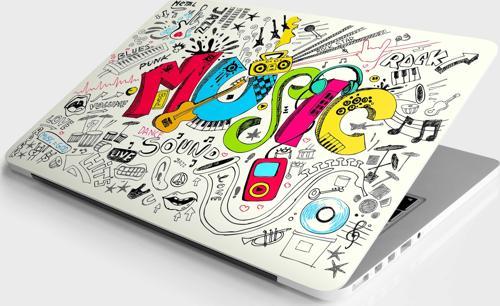 Laptop Sticker Bilgisayar Notebook Pc Kaplama Etiketi Music