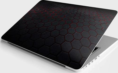 Laptop Sticker Bilgisayar Notebook Pc Kaplama Etiketi 3d Altıgen Karbon