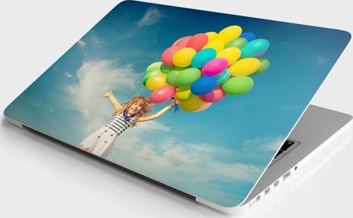 Laptop Sticker Bilgisayar Notebook Pc Kaplama Etiketi Mutlu Çocuk Balon