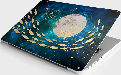 Laptop Sticker Bilgisayar Notebook Pc Kaplama Etiketi Parıltı