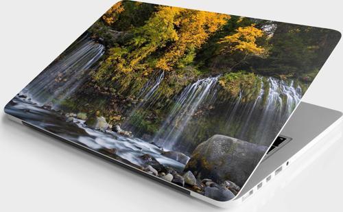 Laptop Sticker Bilgisayar Notebook Pc Kaplama Etiketi 3D Şelale