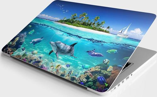 Laptop Sticker Bilgisayar Notebook Pc Kaplama Etiketi Ada Deniz