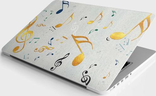 Laptop Sticker Bilgisayar Notebook Pc Kaplama Etiketi Renkli Notalar