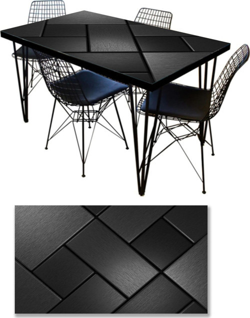 Masa Kaplama Folyosu Mobilya Masa Kaplama Folyoları Siyah Design