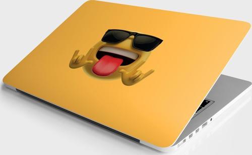 Laptop Sticker Bilgisayar Notebook Pc Kaplama Etiketi Rock Emoji