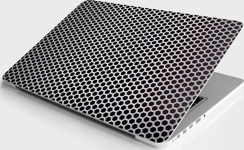 Laptop Sticker Bilgisayar Notebook Pc Kaplama Etiketi Altıgen Metal