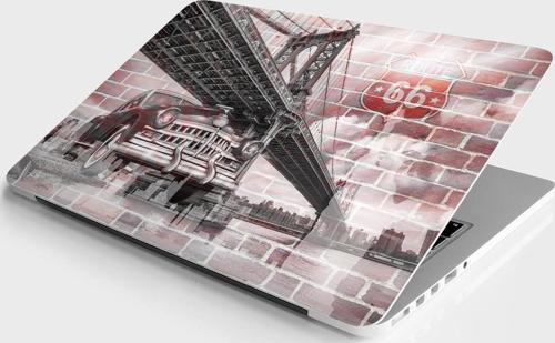 Laptop Sticker Bilgisayar Notebook Pc Kaplama Etiketi Route 66
