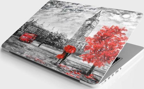 Laptop Sticker Bilgisayar Notebook Pc Kaplama Etiketi Saat Kulesi Yağlıboya