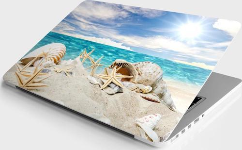 Laptop Sticker Bilgisayar Notebook Pc Kaplama Etiketi SeaShells