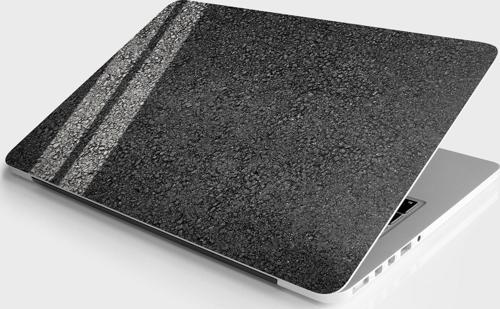 Laptop Sticker Bilgisayar Notebook Pc Kaplama Etiketi Asfalt Doku