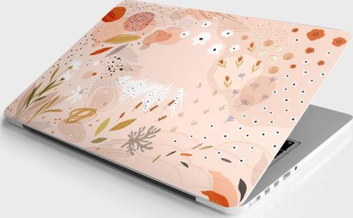 Laptop Sticker Bilgisayar Notebook Pc Kaplama Etiketi Soyut Çiçek