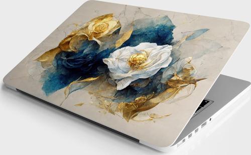 Laptop Sticker Bilgisayar Notebook Pc Kaplama Etiketi Soyut Çiçekler