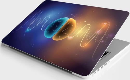 Laptop Sticker Bilgisayar Notebook Pc Kaplama Etiketi Beyin Dalgası