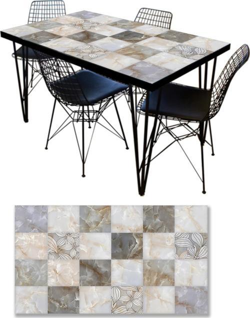 Masa Kaplama Folyosu Mobilya Masa Kaplama Folyoları Soyut Mermer Taş