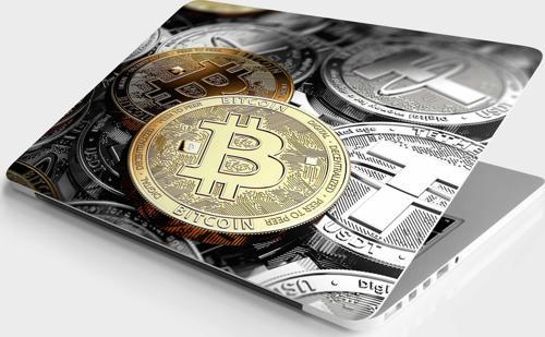 Laptop Sticker Bilgisayar Notebook Pc Kaplama Etiketi Bit-Coin
