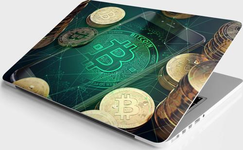 Laptop Sticker Bilgisayar Notebook Pc Kaplama Etiketi BitCoin Telefon