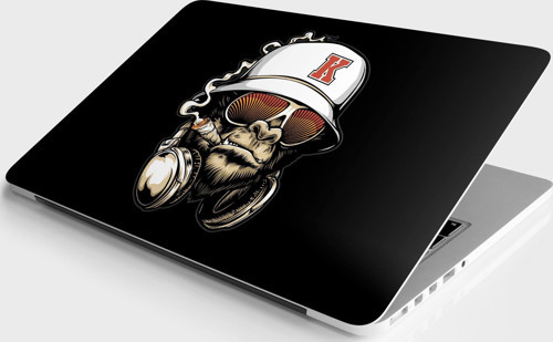 Laptop Sticker Bilgisayar Notebook Pc Kaplama Etiketi Cool Gorilla