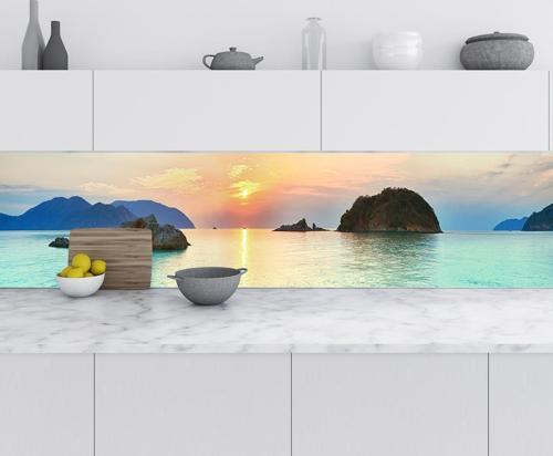 Mutfak Tezgah Arası Folyo Fayans Kaplama Folyosu Condao Vietnam 60x500 CM