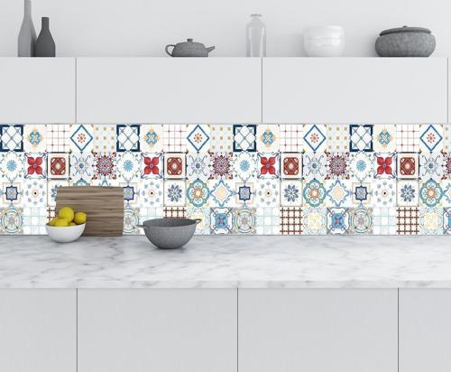 Mutfak Tezgah Arası Folyo Fayans Kaplama Folyosu Fayans Karo 60x100 CM