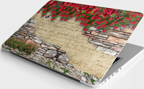 Laptop Sticker Bilgisayar Notebook Pc Kaplama Etiketi Duvar Gül