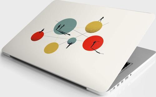 Laptop Sticker Bilgisayar Notebook Pc Kaplama Etiketi Ekip