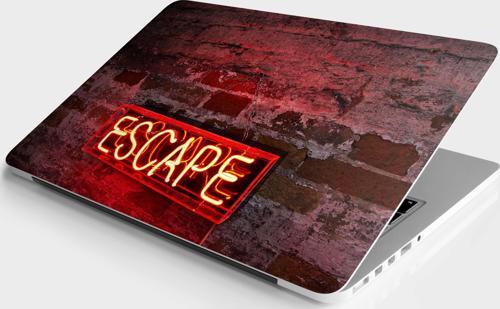 Laptop Sticker Bilgisayar Notebook Pc Kaplama Etiketi Escape