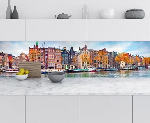 Mutfak Tezgah Arası Folyo Fayans Kaplama Folyosu Amsterdam 60x200 CM