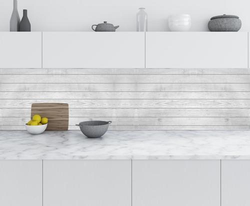 Mutfak Tezgah Arası Folyo Fayans Kaplama Folyosu Beyaz Parke Doku 60x200 CM
