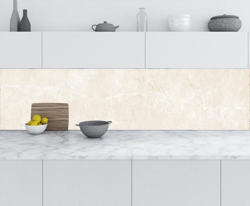 Mutfak Tezgah Arası Folyo Fayans Kaplama Folyosu Fildişi Mermer Doku 60x200 CM
