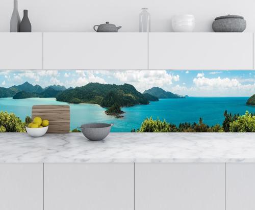 Mutfak Tezgah Arası Folyo Fayans Kaplama Folyosu Avustralya Manzara 60x200 CM