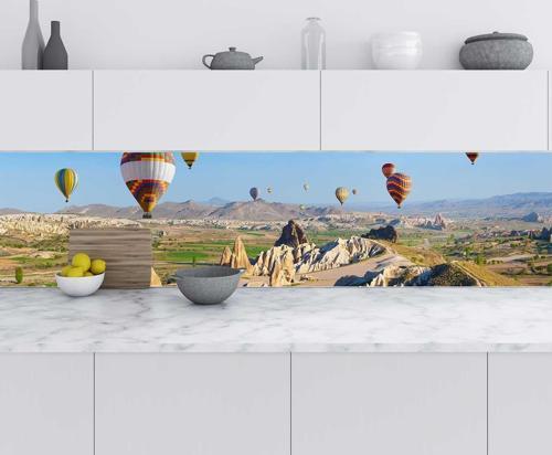 Mutfak Tezgah Arası Folyo Fayans Kaplama Folyosu Kapadokya 60x500 CM