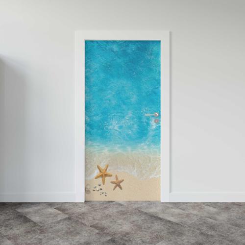 Kapı Giydirme Kapı Sticker Folyosu Deniz Yıldız